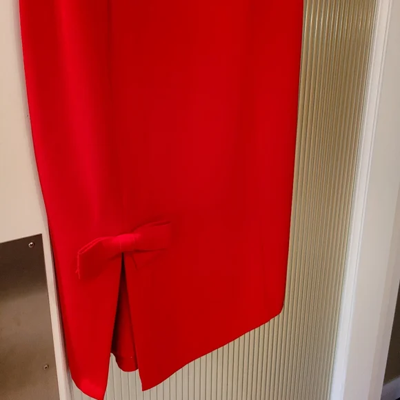 Red Holiday cocktail dress - Picture 4 of 6